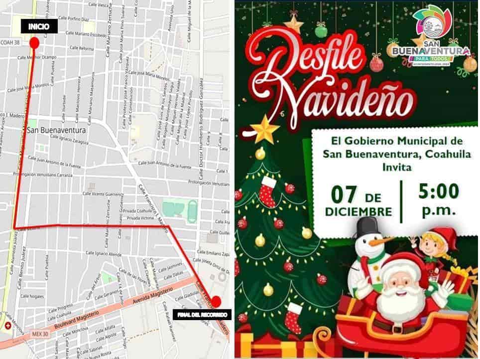 Hoy en San Buena es el desfile navideño