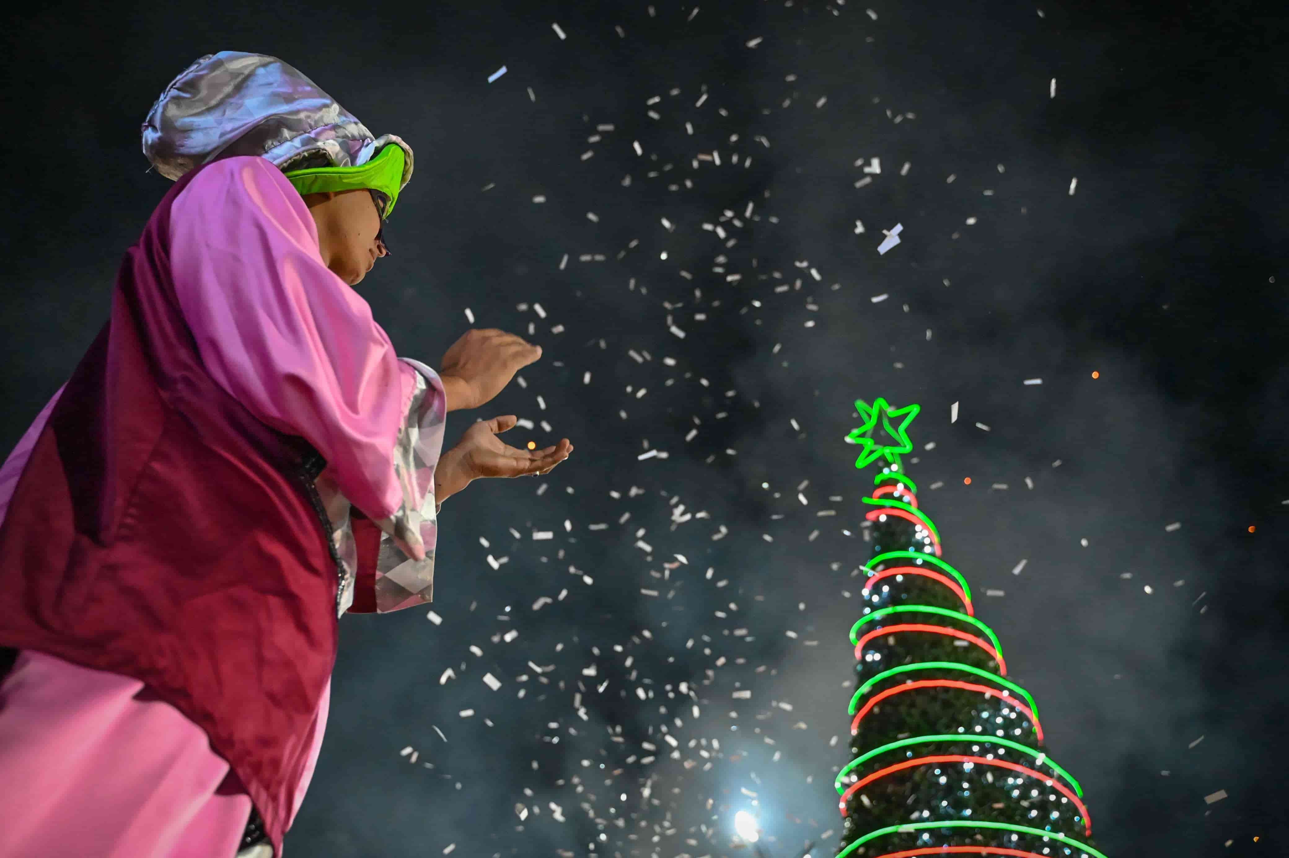 Hoy en San Buena es el desfile navideño