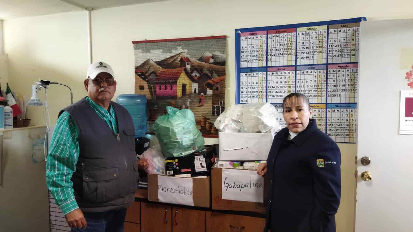El área de salud de Cuatro Ciénegas entregó medicamento al Hospital General.