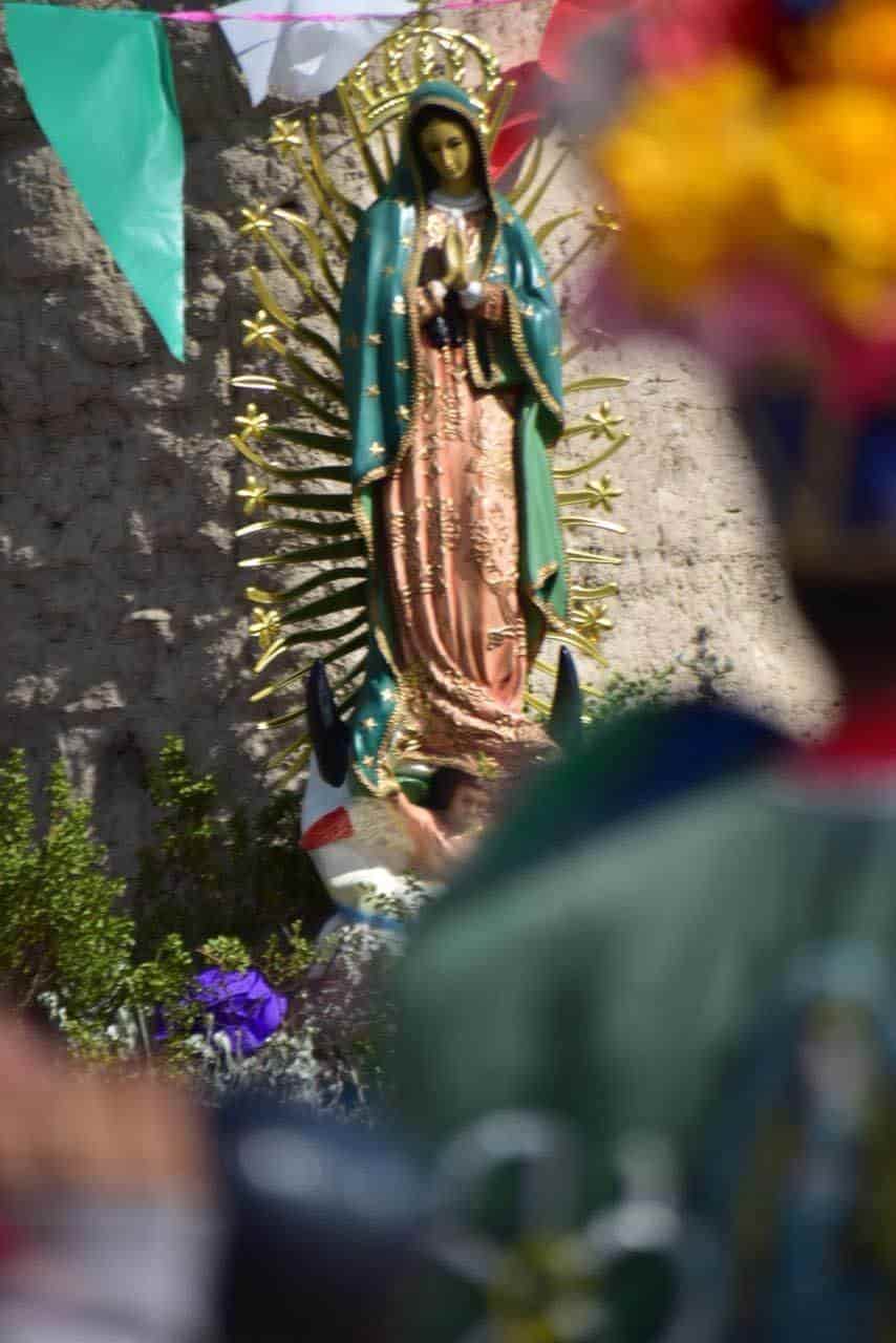 Con rosario a la Guadalupana celebra su día Ejido El Cerrito