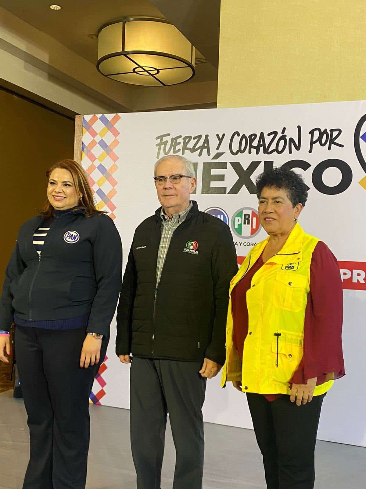 Reafirman alianza PRI, PAN y PRD