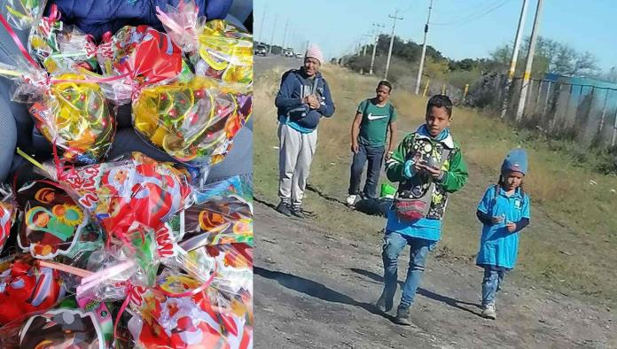 Regala BOLSAS DE DULCES a NIÑOS MIGRANTES