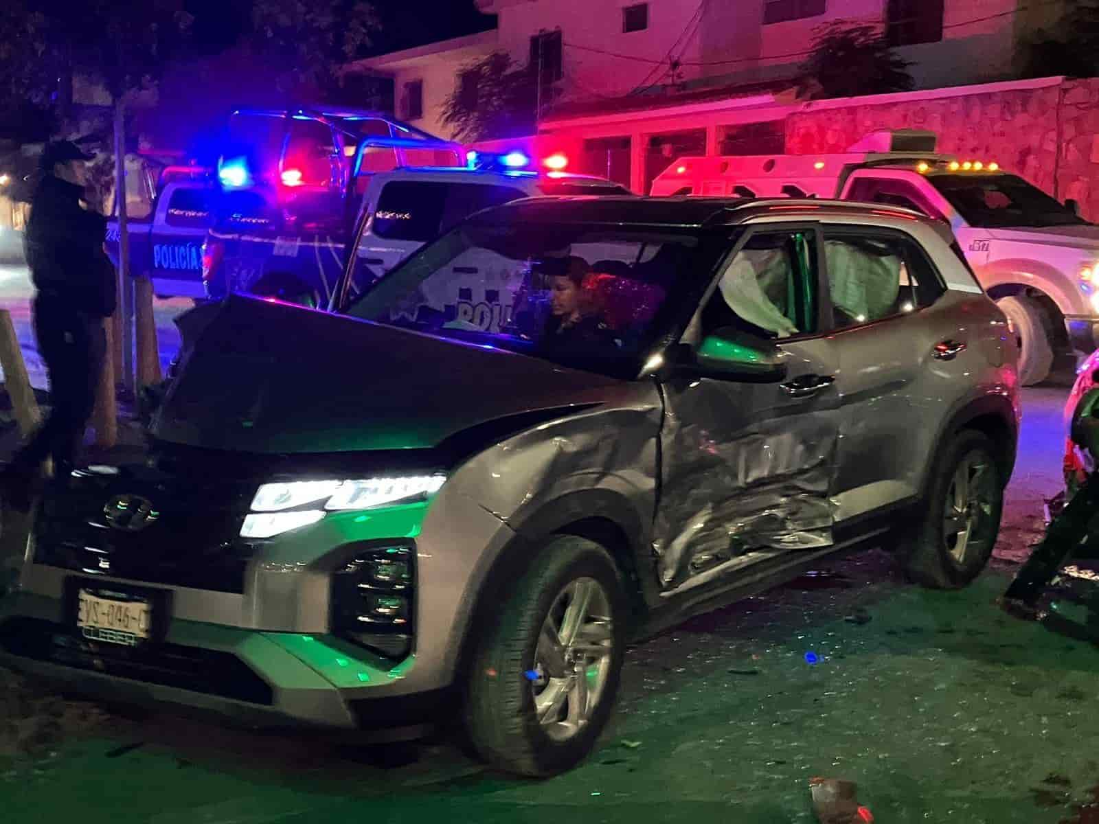 Destroza en choque camioneta del año