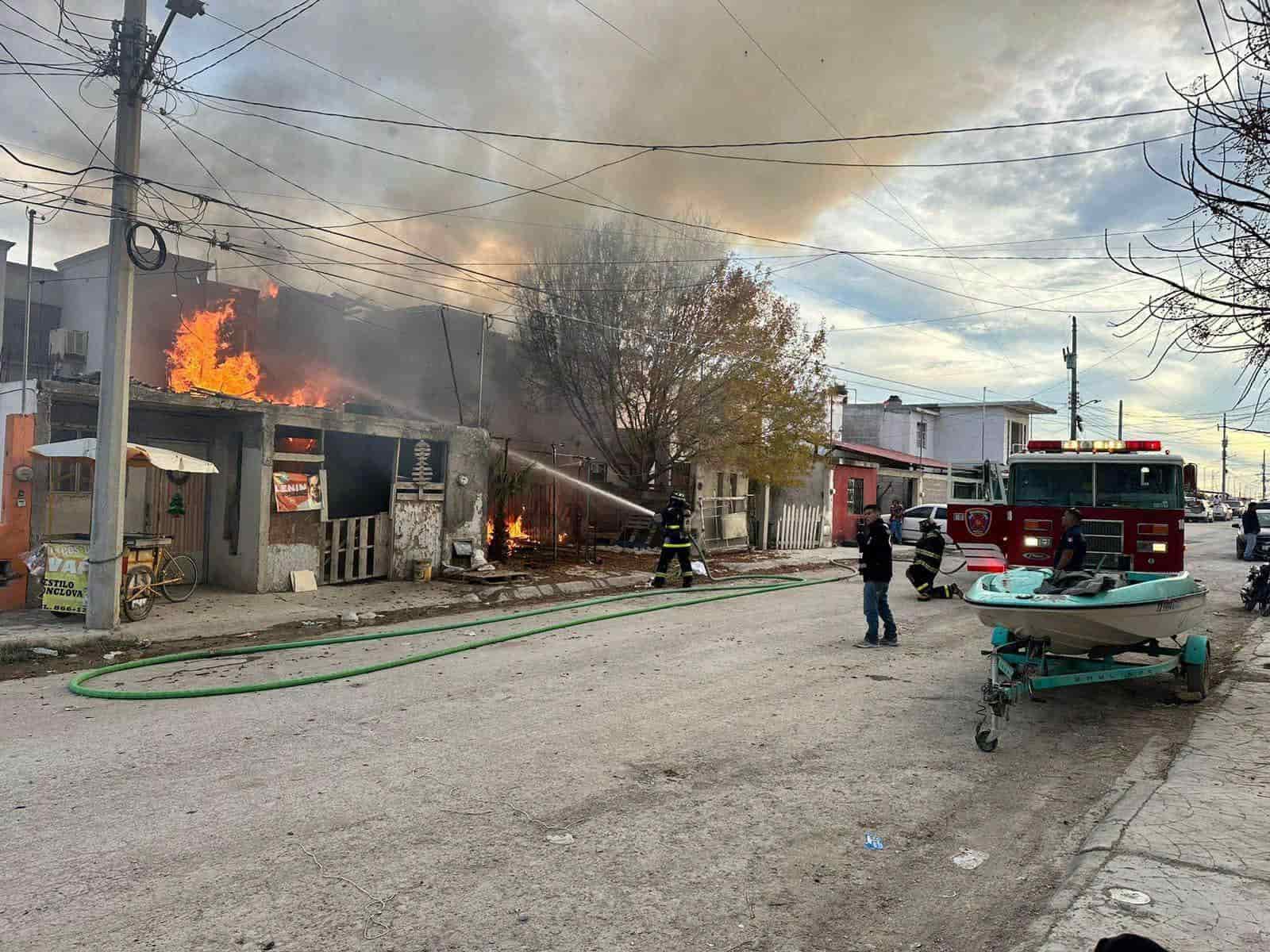 Arde domicilio en Fundadores 