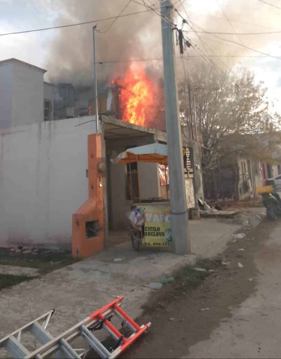 Arde domicilio en Fundadores 