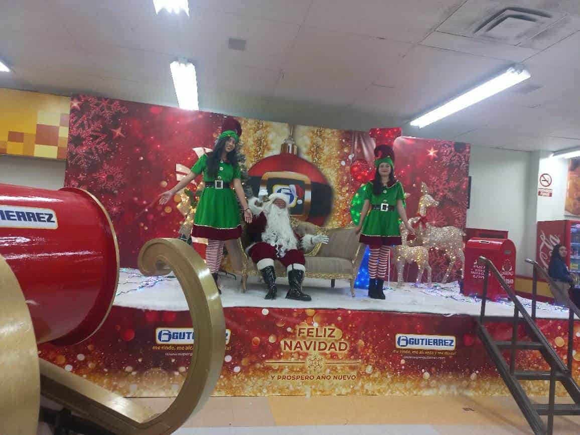 Llega Santa Claus a Súper Gutiérrez