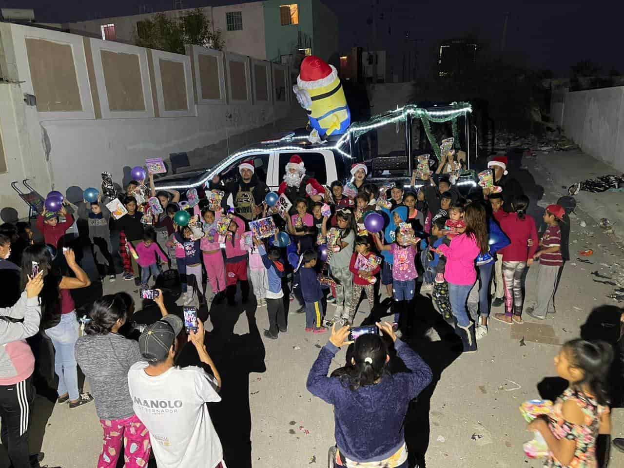 ¡Posada! Policía Civil regala sorpresa a los niños de Altos de Santa Teresa