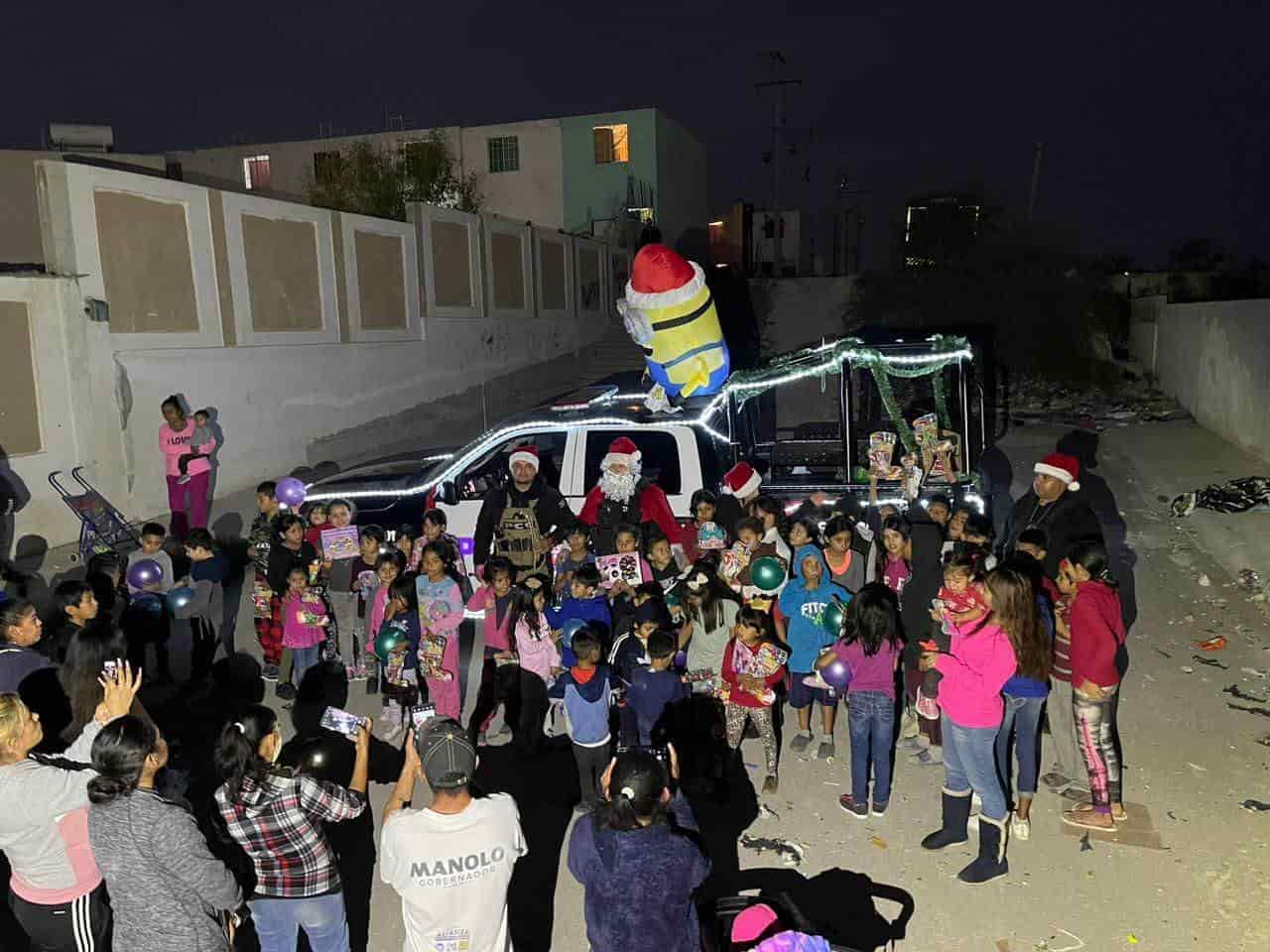 ¡Posada! Policía Civil regala sorpresa a los niños de Altos de Santa Teresa