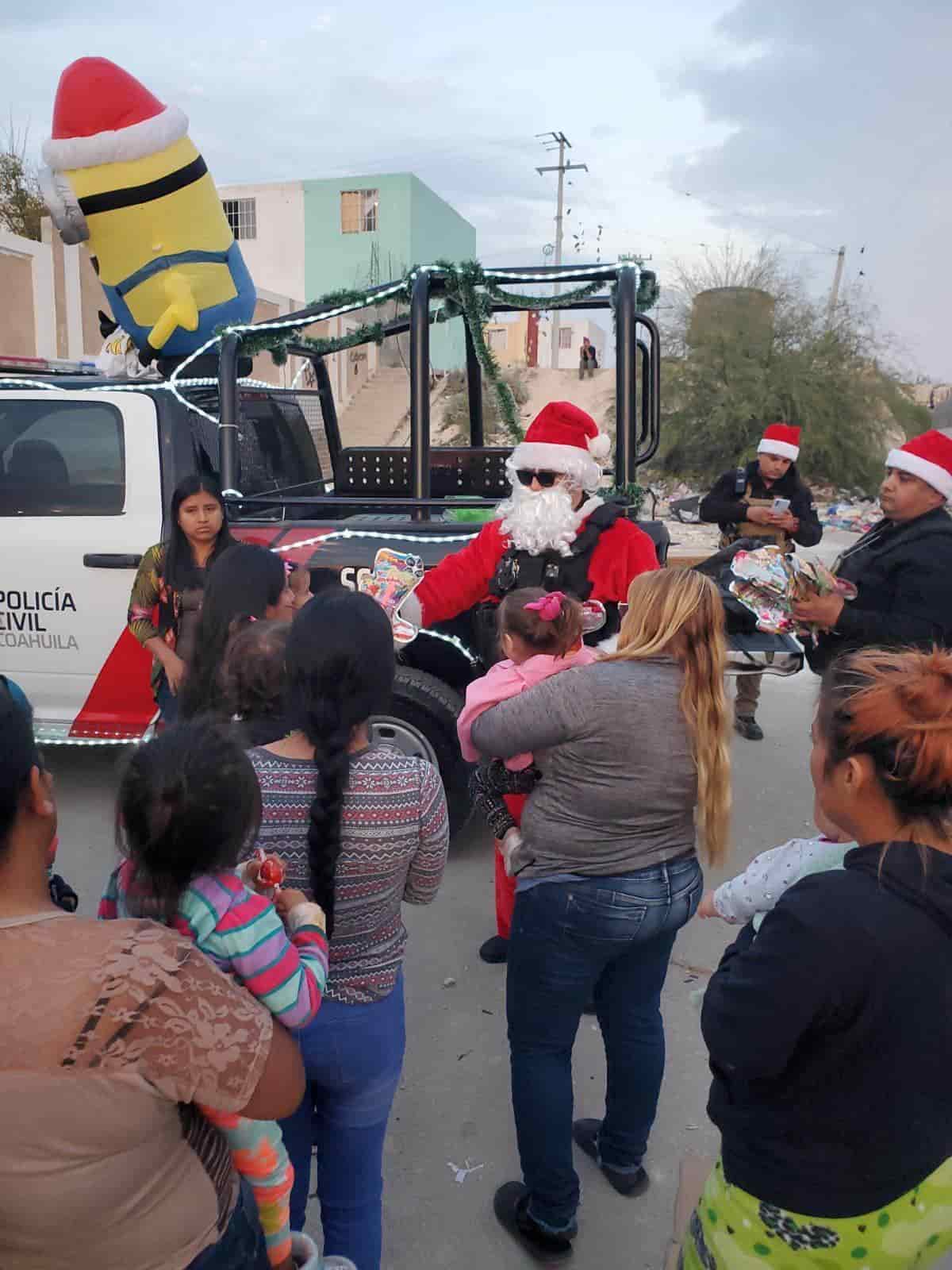 ¡Posada! Policía Civil regala sorpresa a los niños de Altos de Santa Teresa