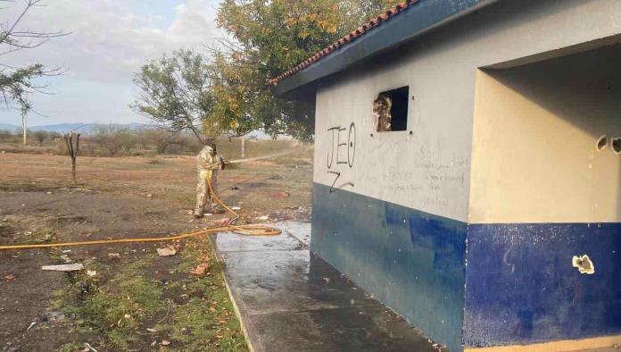 Incendian caseta de vigilancia del GAN