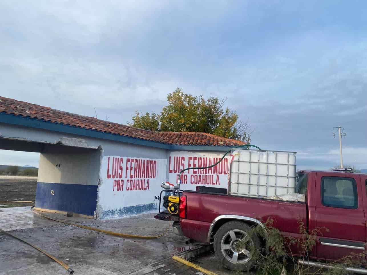 Incendian caseta de vigilancia del GAN