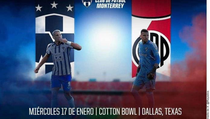 Tendrá Rayados amistoso contra River Plate en Dallas 