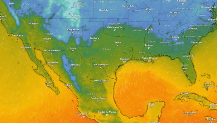 Frentes fríos número 22 y 23 se extienden en los estados fronterizos