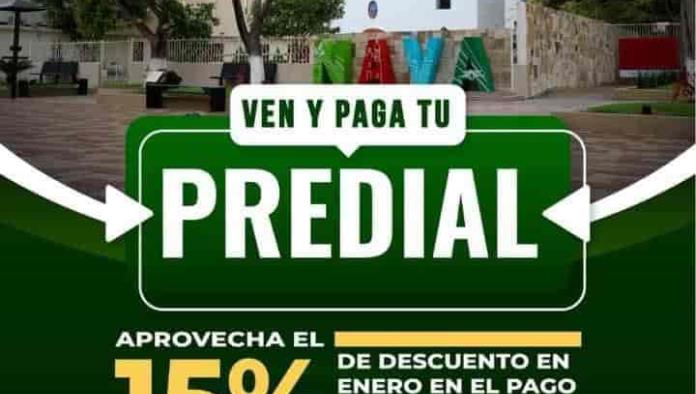 Aprovechan descuento en predial 