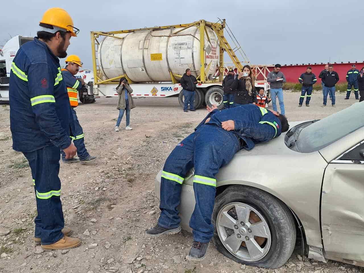 Realiza simulacro Sika Transportes