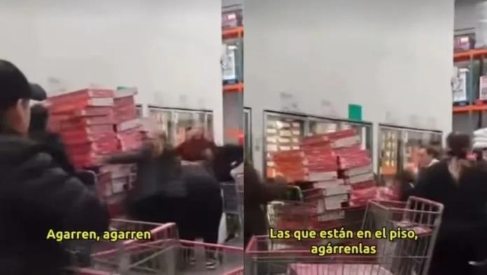 Gente le quita rosca de reyes a presunta revendedora antes de que las pagara en Costco