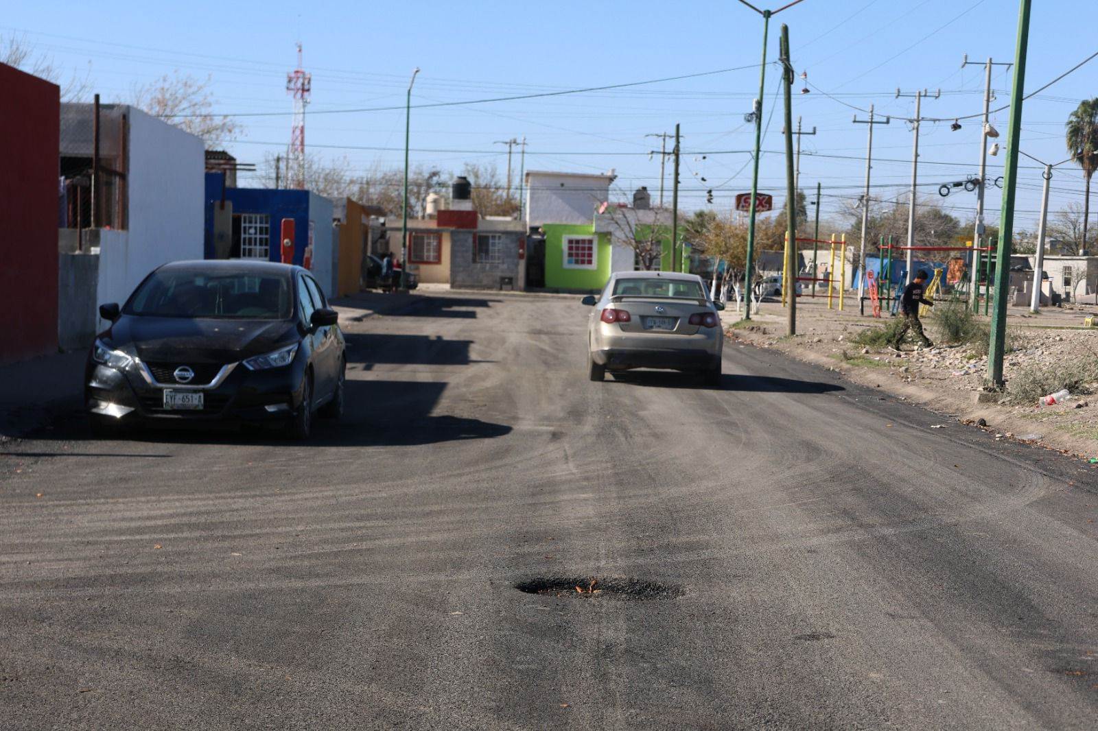 Alcaldesa Diana Haro Martínez supervisó obras de recarpeteo en Nuevo Barroterán