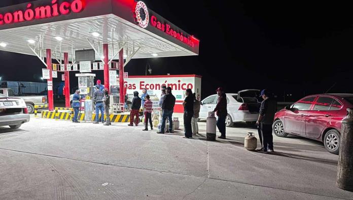 Compras de pánico en gaseras por frente frío 