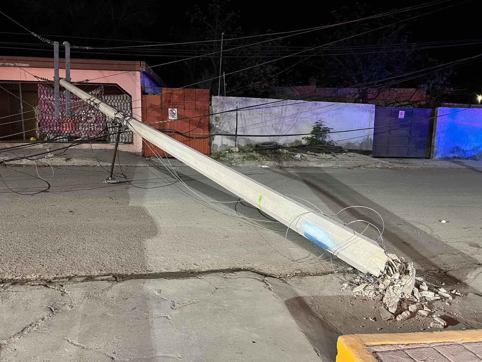 Deja sin luz a la  colonia Barrera