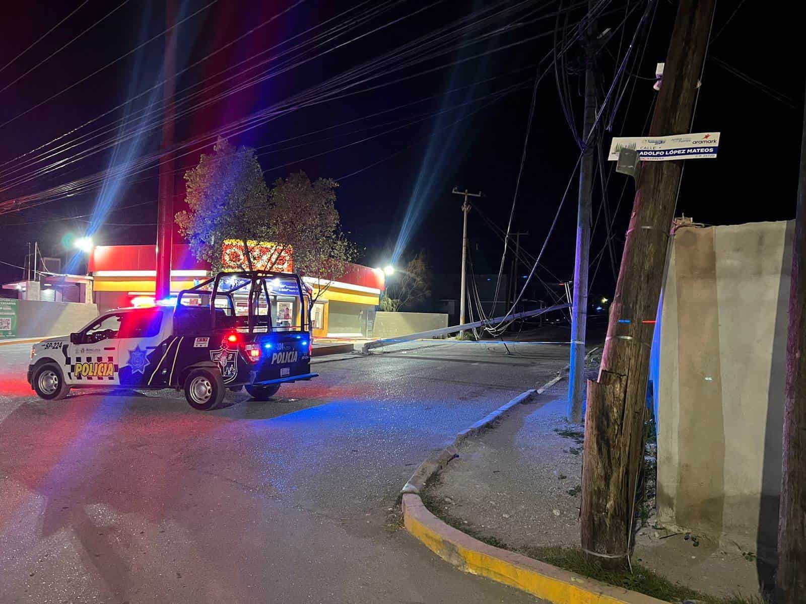 Deja sin luz a la  colonia Barrera