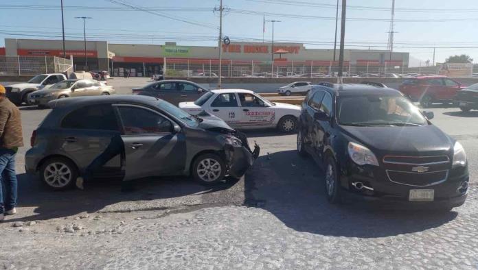 Mujer herida en encontronazo