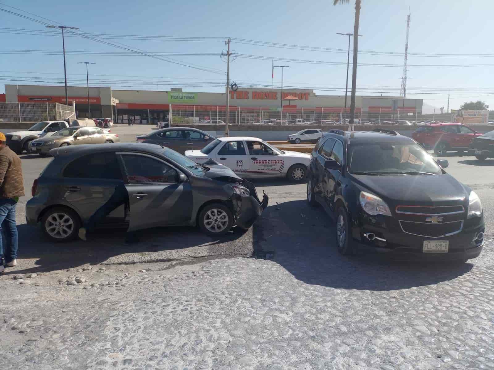 Mujer herida en encontronazo