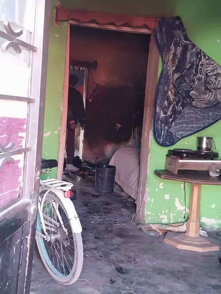 Se incendia casa por cortocircuito