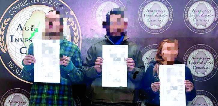 Luis Ángel “N” de 27 años, Carlos Francisco “N” de 24 y Juana “N” de 49 años, los cuales están involucradas en el asesinato de un hombre en esta ciudad.