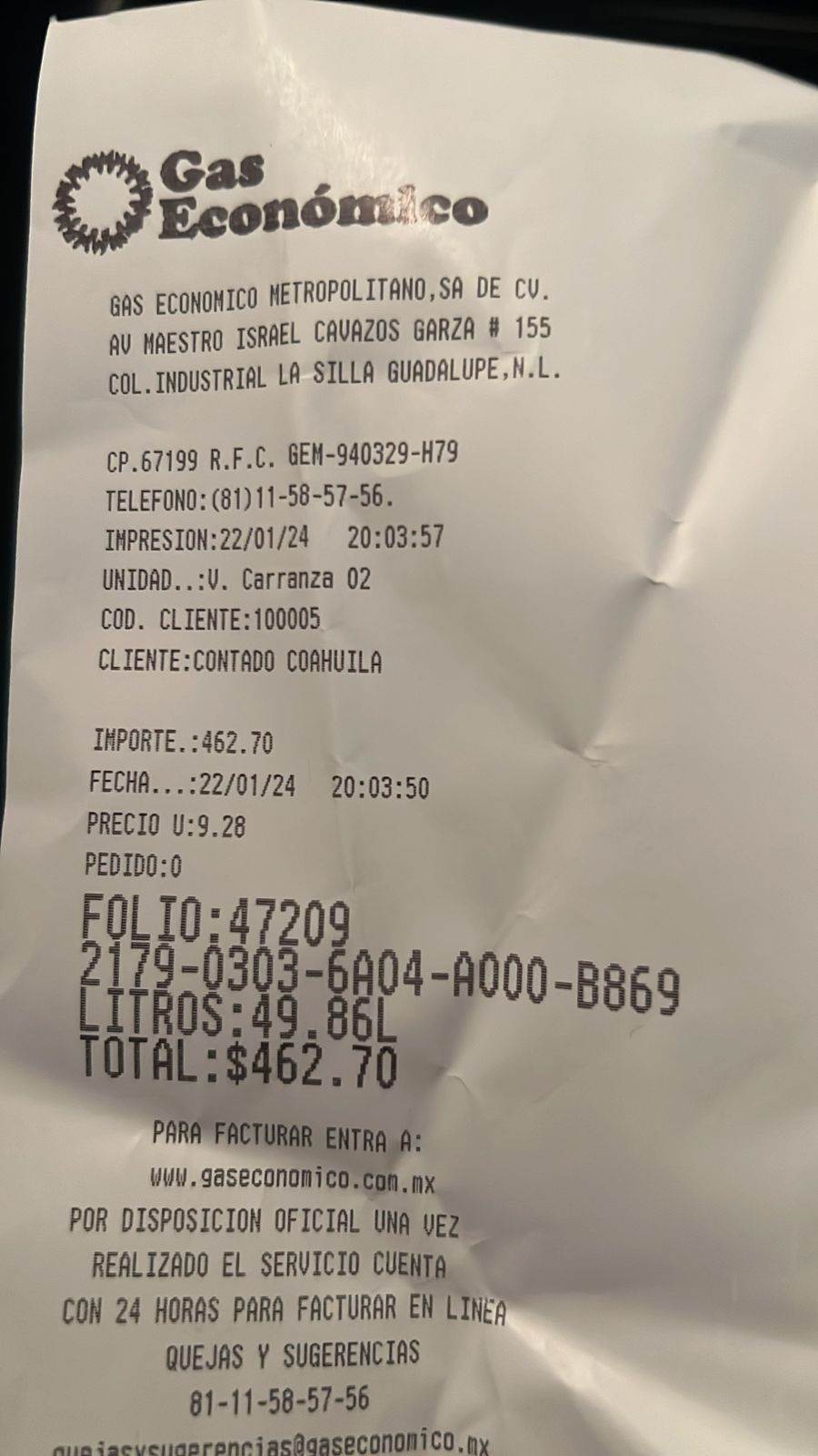 Se cobran ‘a lo chino’ en Gas Económico
