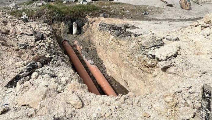 Conectan drenaje en “Barrio el Alto”