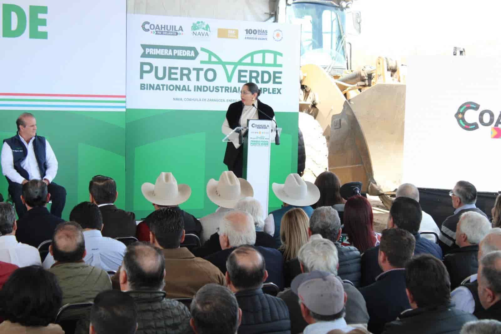 Coloca gobernador la primera piedra del nuevo Puerto Verde de Nava