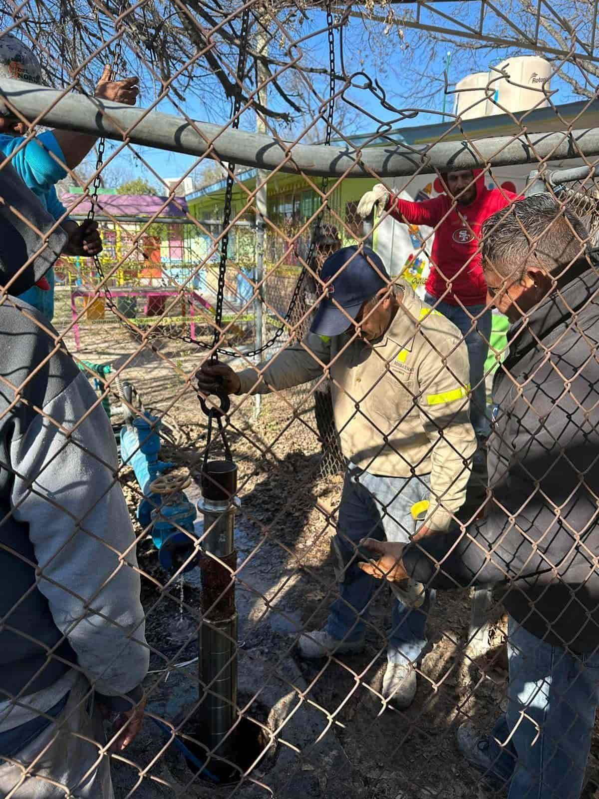 Reemplazan motor y accesorios del sistema de bombeo en jardín de niños