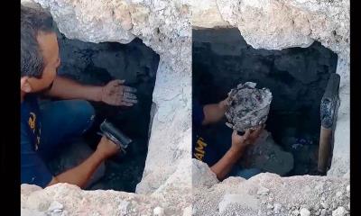 Descubren objetos antiguos en excavación en el Centro Histórico