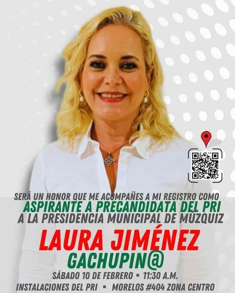 Solicitará Laura registro en PRI: va por alcaldía