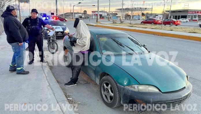 Estampa moto contra Cavalier 