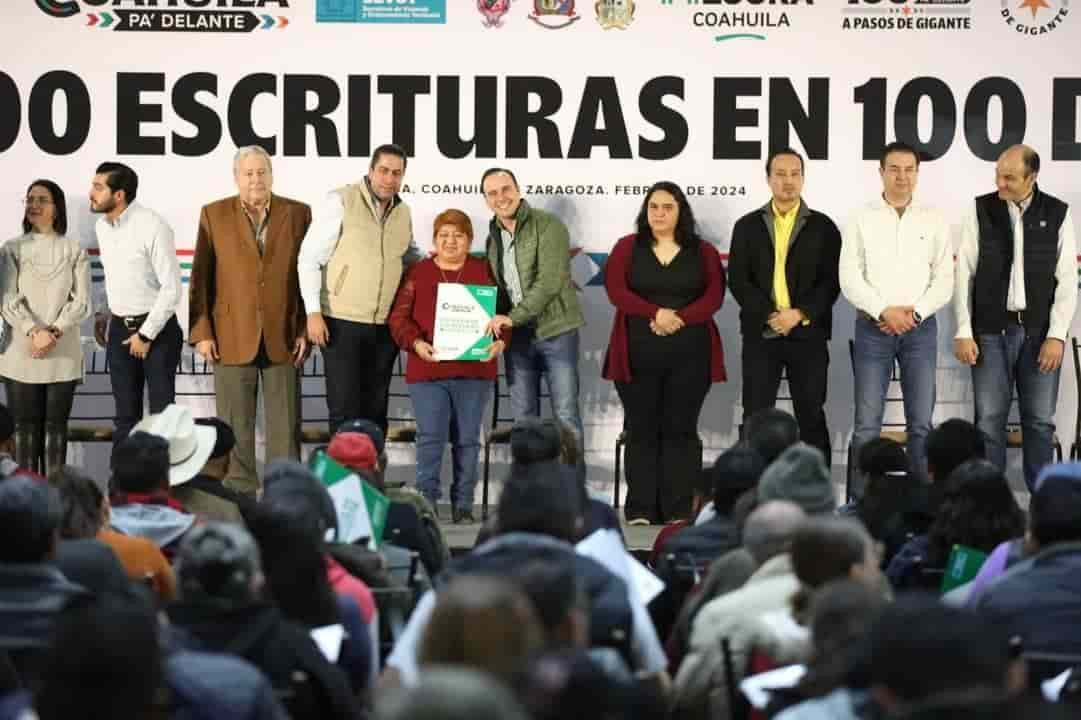 “Entregamos más de mil escrituras en estos 100 días”