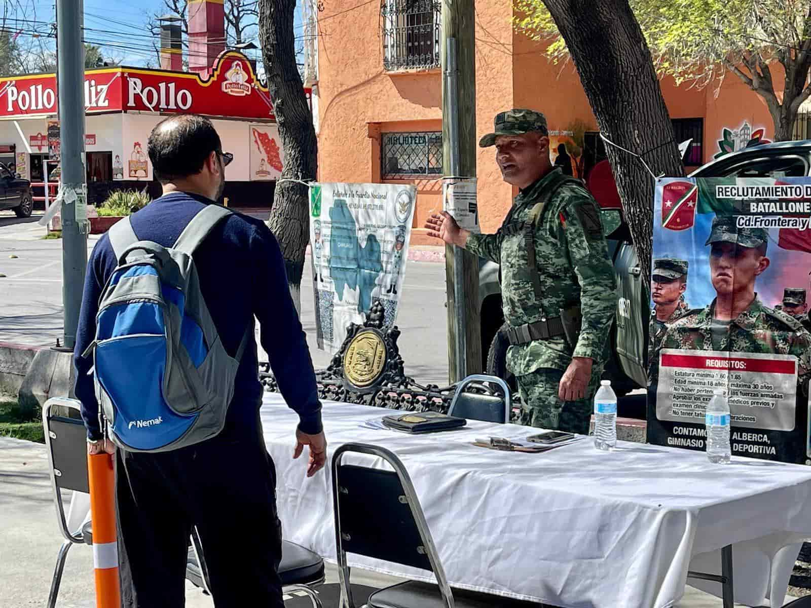Recluta SEDENA en San Buena