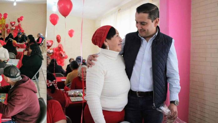 Festeja DIF Allende a adultos mayores por día de San Valentín