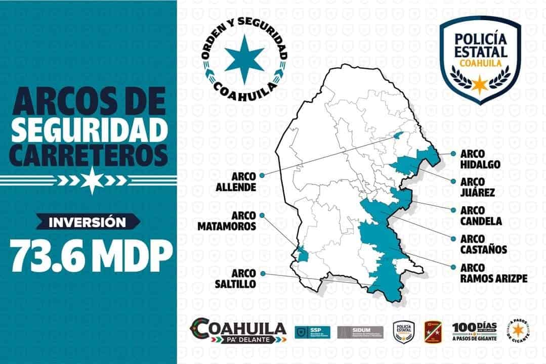 Inicia Manolo construcción de arcos de seguridad