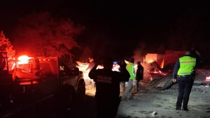 Se incendia cabaña en Arteaga Se incendia cabaña en Arteaga