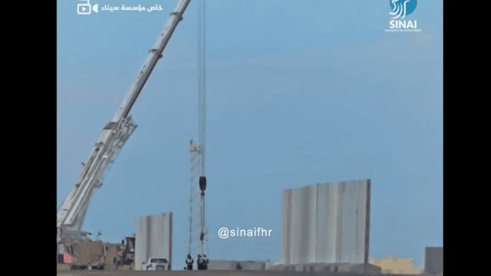 Egipto construye enorme muralla en la frontera con Gaza Egipto construye enorme muralla en la frontera con Gaza