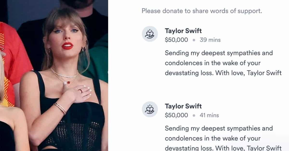 Taylor Swift dona 100 mil dólares a la familia de la víctima del tiroteo de Kansas
