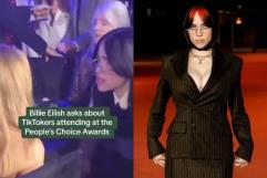 Billie Eilish se queja de que invitaron a ´tiktokers´ a una ceremonia de premios