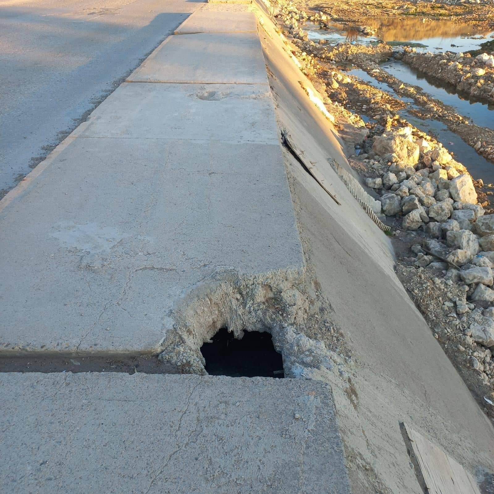 Genera preocupación puente peatonal dañado