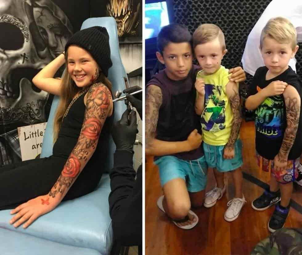 Artista neozelandés tatúa a niños y desata controversia