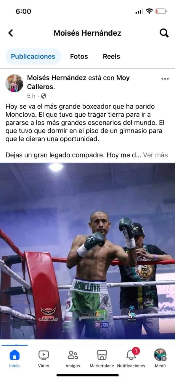 Luto en Monclova; muere ‘Taz’ Calleros 