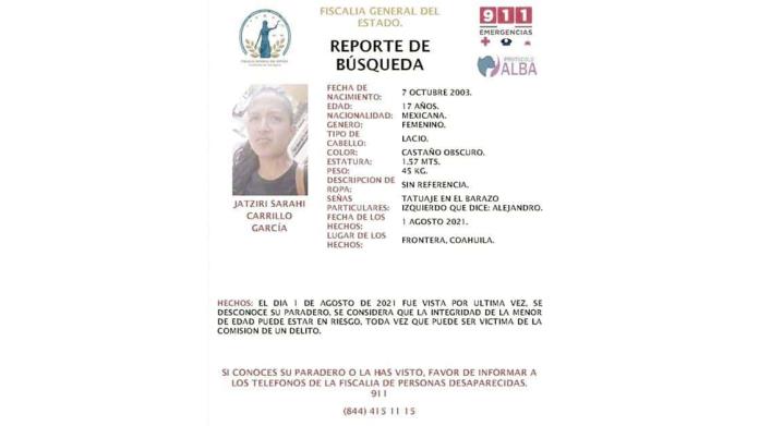 Busca madre a hija desaparecida Busca madre a hija desaparecida