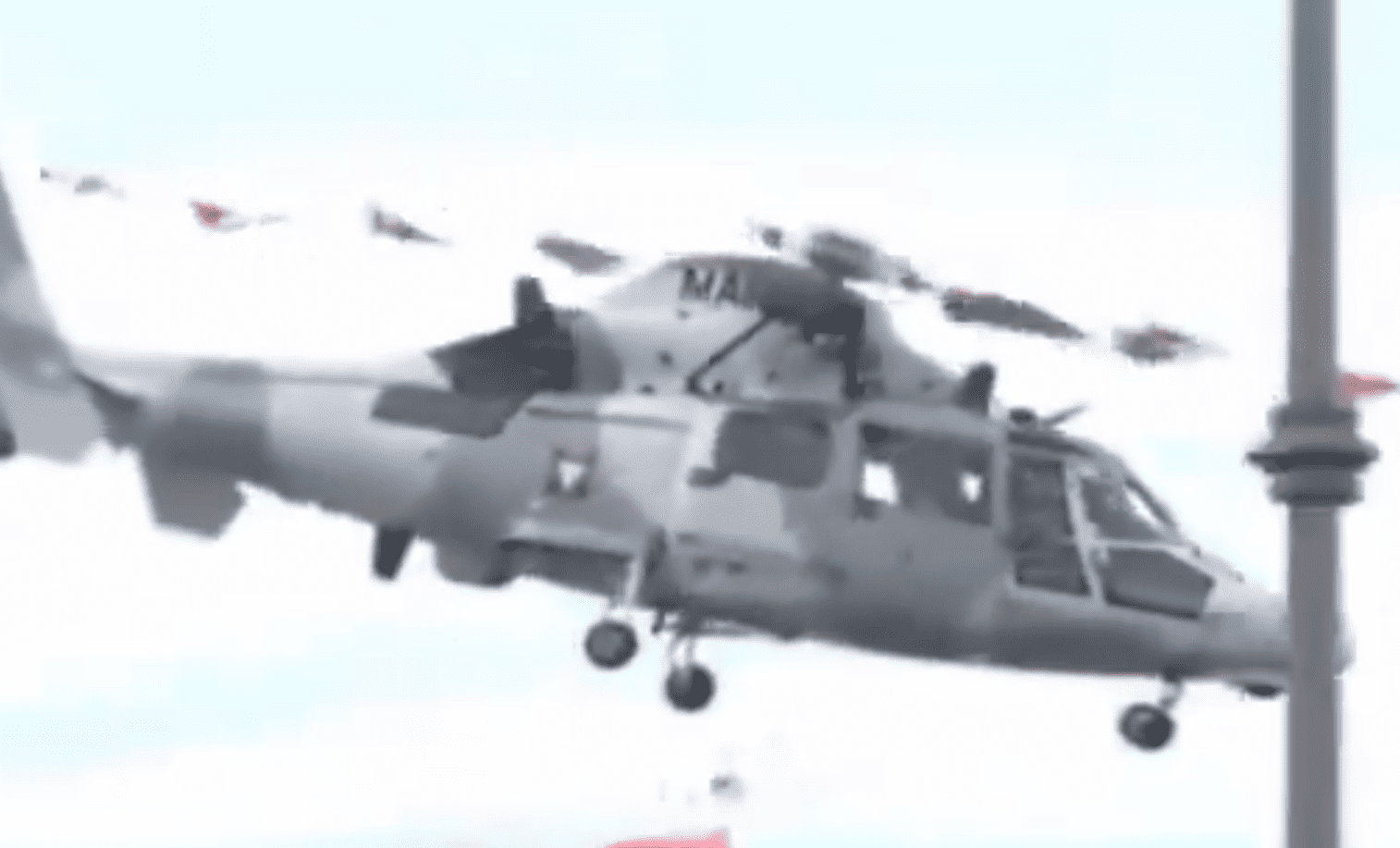 Se desploma helicóptero de la Marina en Michoacán; Pierden la vida 3 marinos