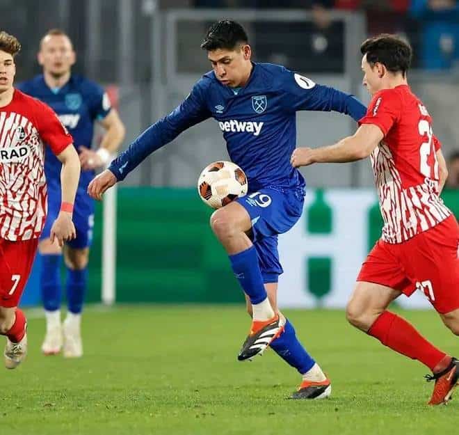 West Ham y Edson Álvarez quedaron obligados a remontar.