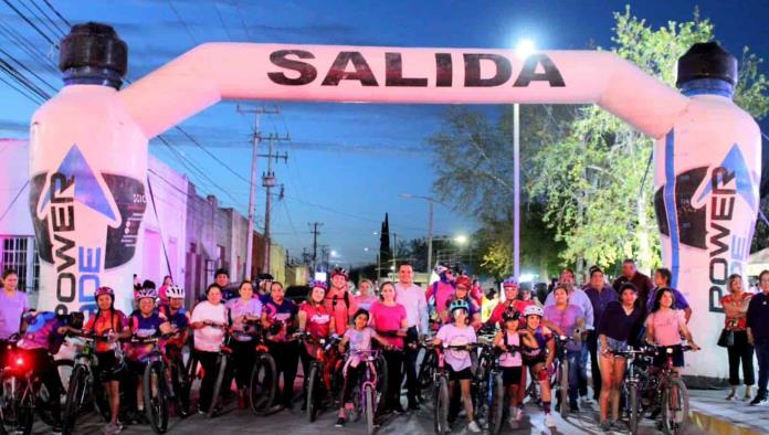 Conmemoran el día de la mujer con rodada de bicicleta en Allende